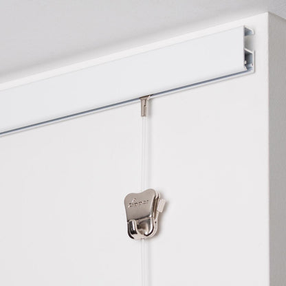 STAS cliprail pro white 59" | 150 cm - complete kit, including 2 clear cords 59" with STAS zipper - ?