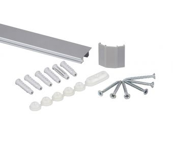 STAS cliprail max silver 150cm + installation kit