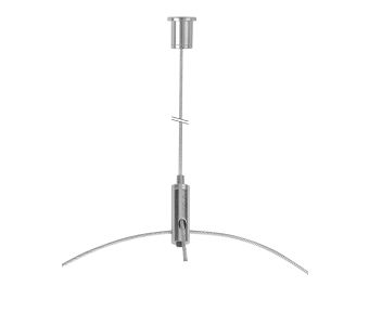 STAS suspension set with 2 safety hooks and ceiling mount