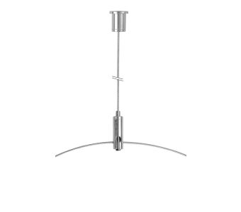 STAS suspension set with cross anchors and ceiling mount