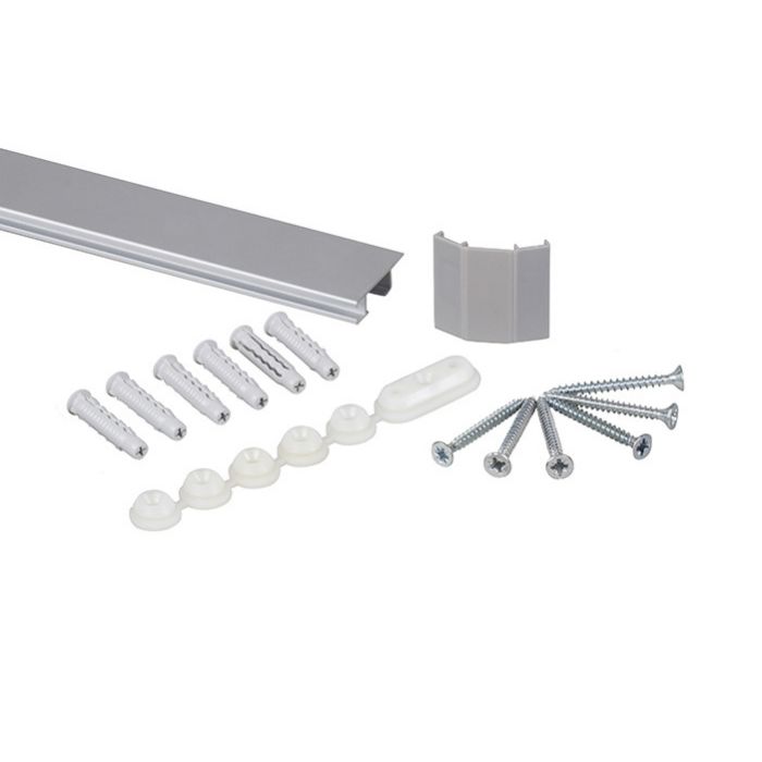 STAS cliprail max silver 150cm + installation kit