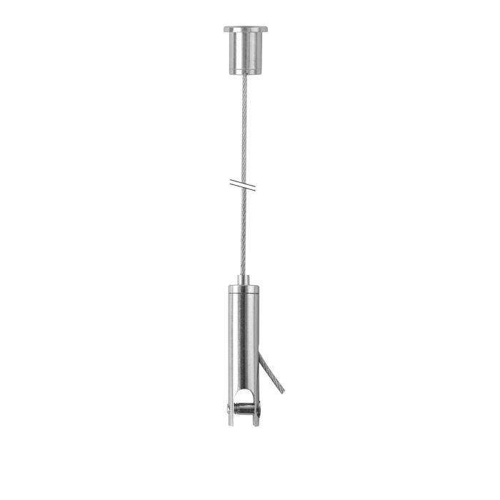 STAS suspension set with panel hanger (6 mm) and ceiling mount