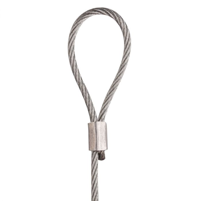 STAS steel cable with loop end