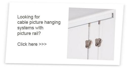 picture rail cable hanging systems